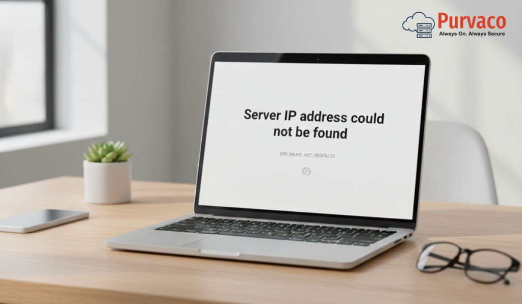 Server IP address could not be found